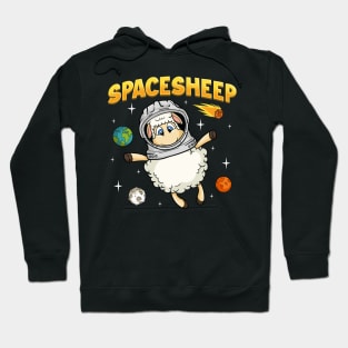 Spacesheep Science Day Sheep Lovers Space Day Celebration Funny Space Sheep Hoodie